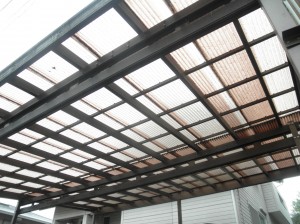 浅口市　屋根と外壁の塗装、改修リフォーム工事(施工前3)